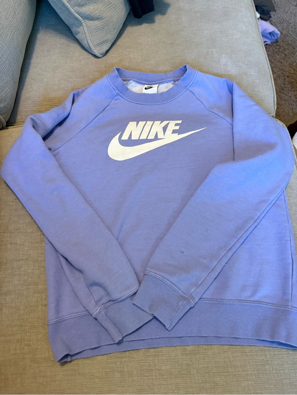 Nike Purple Logo Crewneck Sweatshirt
